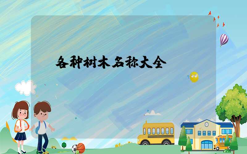  各种树木名称大全